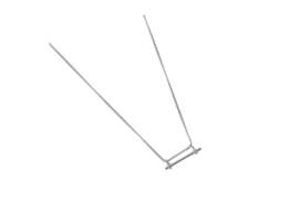 Ketting double bar (zilver)