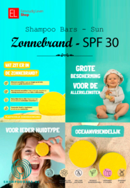 Shampoo Bars - Sun - Factor 30 - UVA en UVB Bescherming