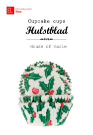 Cupcake cups - House of Marie - Hulstblad - 48 stuks