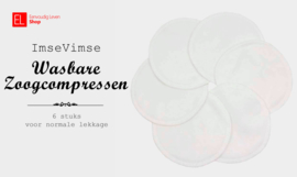 ImseVimse - Zoogcompressen - Stay Dry - 6 stuks - Wit