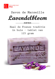 Savon de Marseille - 125 gram - Lavendelbloem