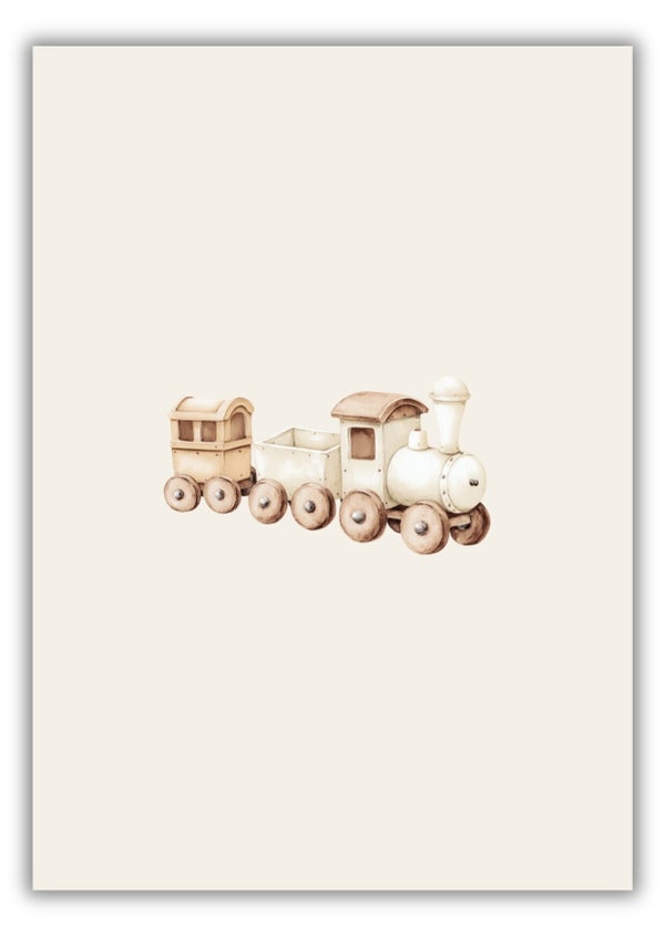 Wenskaart - Trein - Joke Ontwerpt