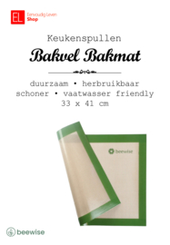 Bakvel/Bakmat - Beewise - herbruikbaar - 40 x 30 cm