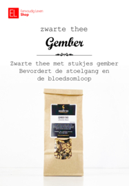 Thee  • Zwarte thee • Gember thee