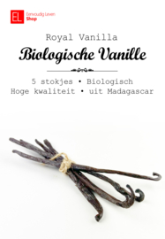 Vanillestokje - Royal Bourbon - Biologisch - 5 stuks