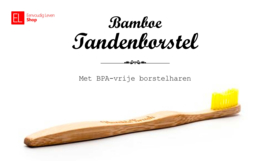 Tandenborstel - Bamboe - Geel