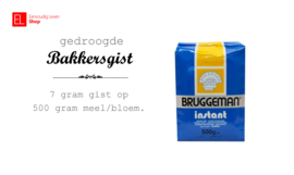 Gist - Bruggeman - Gedroogde bakkersgist - 500 gram