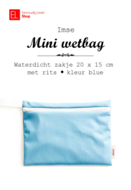 Imse - Mini wetbag - kleur: blue - waterdicht zakje met rits