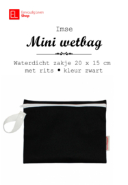 Imse - Mini wetbag - kleur: zwart - waterdicht zakje met rits