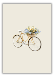 Wenskaart - Bloemenbike - Joke Ontwerpt