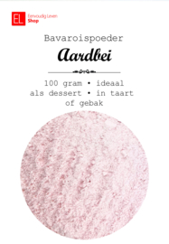 Bavaroispoeder - aardbei - 100 gram