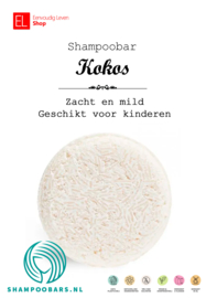 Shampoo Bars - Shampoo - Kokos - Zacht en mild - Geschikt voor kinderen