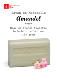 Savon de Marseille - 125 gram - Amandel