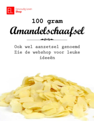 Aanzetsel - Amandelschaafsel - 100 gram