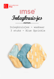 Imse - Sprinkle Blue - Inlegkruisjes - wasbaar - 3 stuks