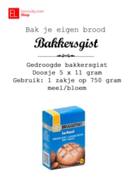 Gist - Bruggeman - Doosje 5 x 11 gram