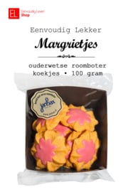 Koekjes - 100 gram roomboterkoekjes - Margrietjes