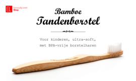 Tandenborstel - Bamboe - Voor kinderen - Wit - ultra-soft