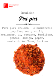 Kruidenmix - Piri Piri - kruidenmix - e-nummervrij - 100 gram