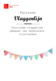 Vlaggenlijn - fairtrade - voor binnen en buiten - Fairzone