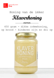 Honing van de imker - Klaverhoning - 450 gram