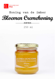 Honing van de imker - Bloemen cremehoning - 250 gr