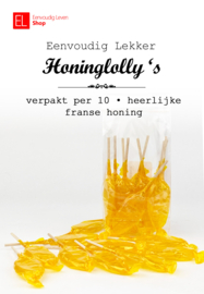 Honing lolly 's - 10 stuks - van franse honing