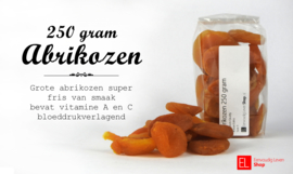 Vruchten - Abrikozen - 250 gram