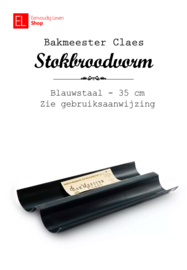 Bakvorm - Stokbroodvorm - Blauwstaal - 35 cm