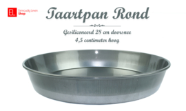 Bakvorm - Taartpan Rond gesiliconeerd 28 cm