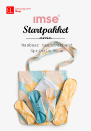 Imse - Sprinkle Blue - Startpakket - Wasbaar maandverband