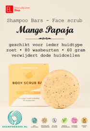 Shampoo Bars - Face scrub - Mango Papaja