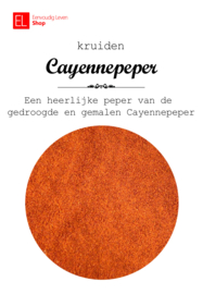 Kruiden - Cayennepeper - 75 gram