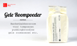 Gele Roompoeder - bakvast - alleen water toevoegen - 200 gram