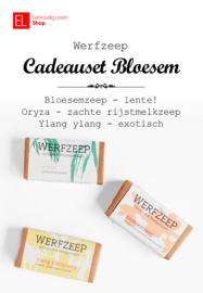 Brievenbuskadootje - Werfzeep - Cadeauset Bloesem