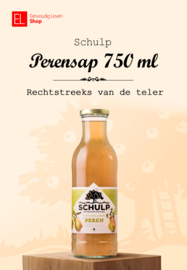 Sap - Fles 750 ml - Peer - Schulp