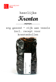 Vruchten - Krenten - 500 gram