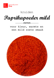 Kruiden - Paprikapoeder - mild - 80 gr