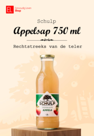 Sap - Fles 750 ml - Appel - Schulp