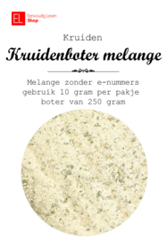 Kruidenmix - Kruidenbotermelange - e-nummervrij - 80 gram