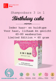 Shampoo Bars • 3-in-1 Bar Birthday Cake
