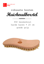 Borstel - Huishoudborstel hout