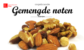 Noten - gemengd - ongebrand - 500 gram