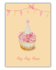 Wenskaart - Cupcake feest - Joke Ontwerpt