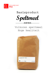 Basisproduct - Speltmeel - Volkoren - 1000 gram 