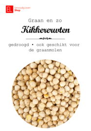 Kikkererwten - gedroogd - ook geschikt voor de graanmolen - 1 kilo