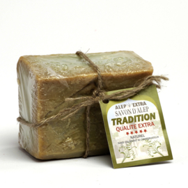 Savon Alep I extra traditionel d'huile de laurier naturel (200 gr.), 5% laurierolie