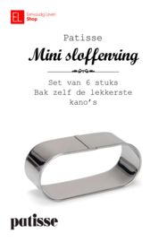 Bakvorm - Sloffenring- Mini - Patisse - 6 stuks