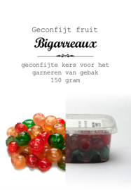 Geconfijt fruit - bigarreaux / kersen - 100 gram 