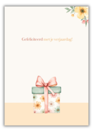 Wenskaart - Cadeautje- Joke Ontwerpt